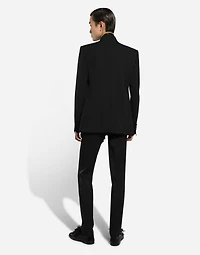 Single-breasted wool jacket