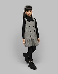 Wool glen plaid dress