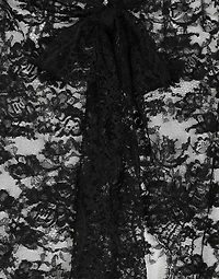 Long Chantilly lace skirt