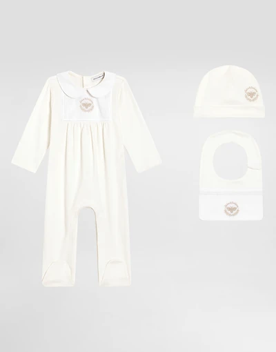 3-piece gift set interlock and jacquard with DG embroidery