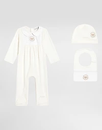 3-piece gift set interlock and jacquard with DG embroidery