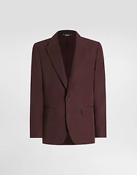 Single-breasted woolen jacket