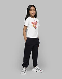 Jersey T-shirt with tulip print