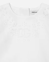 Poplin dress with DG logo