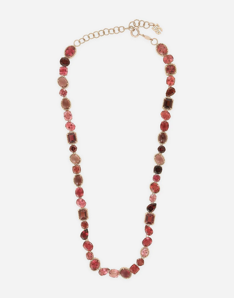 Rainbow Necklace
18 carat red gold and pink tourmalines