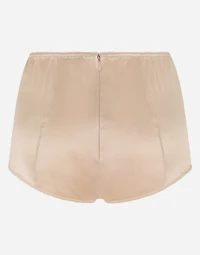 Satin high-waisted panties