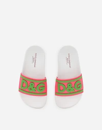 Rubber beachwear sliders