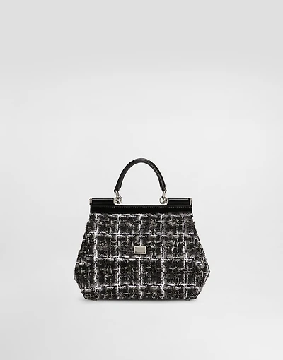Medium Sicily boucle handbag