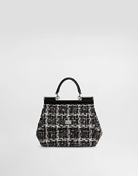 Medium Sicily boucle handbag
