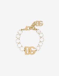 Bracelet with rhinestones and DG logo