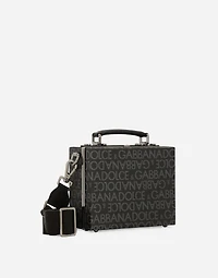 Coated jacquard box bag