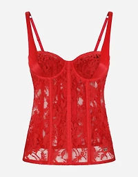 Lace lingerie corset