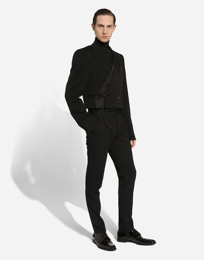 Double-breasted wool Spencer jacket