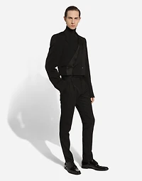 Double-breasted wool Spencer jacket