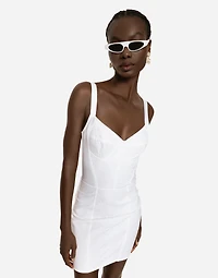 Corset-style slip dress