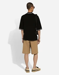 Cotton drill Bermuda shorts