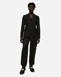 Single-breasted linen Taormina jacket