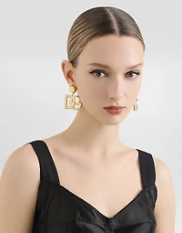 Clip-on earrings with DG logo