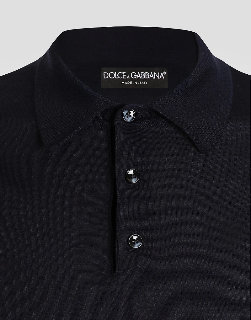 Cashmere polo shirt