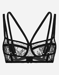 Lace balconette bra