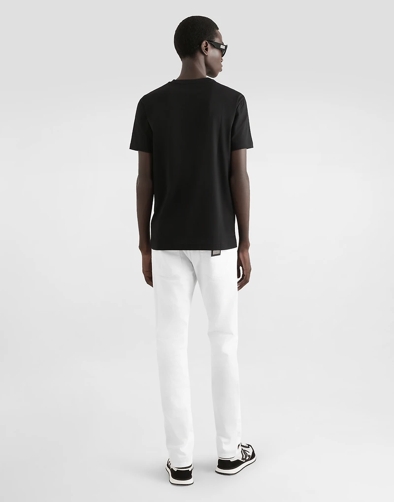 Cotton T-shirt with DG embroidery