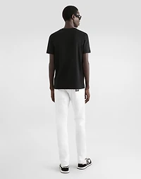 Cotton T-shirt with DG embroidery
