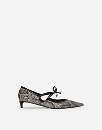 Python skin pumps