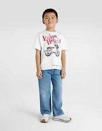 Jersey T-shirt with Italian Holiday print