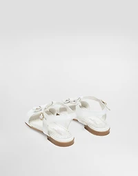 Patent leather sandals
