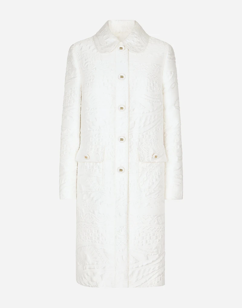 Brocade coat with DG buttons