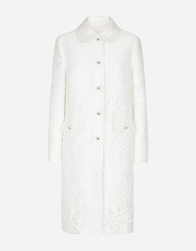 Brocade coat with DG buttons
