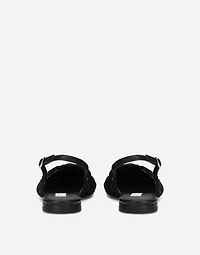 Cordonetto lace slingbacks with DG logo