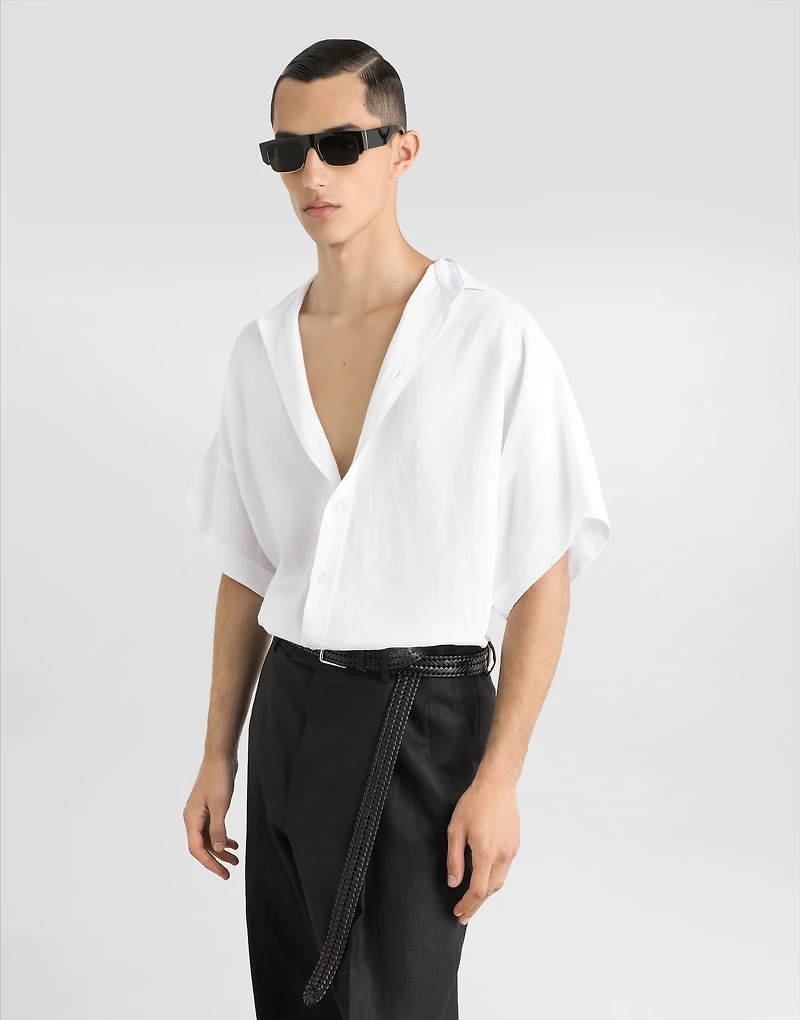 Linen shirt with full sleeves