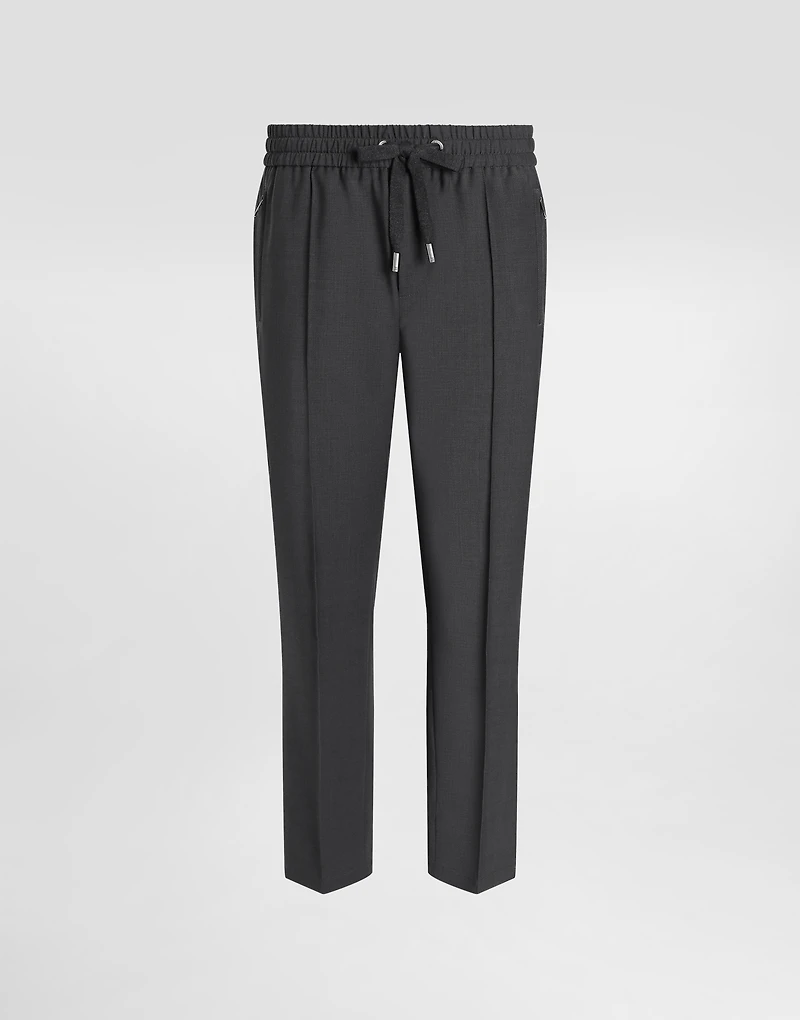 Wool jogging pants