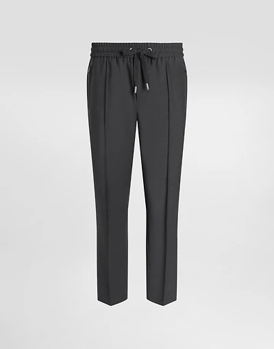Wool jogging pants