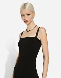 Jersey Milano rib sheath dress