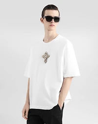 Cotton T-shirt with fine patch