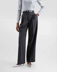 Wool fabric pants