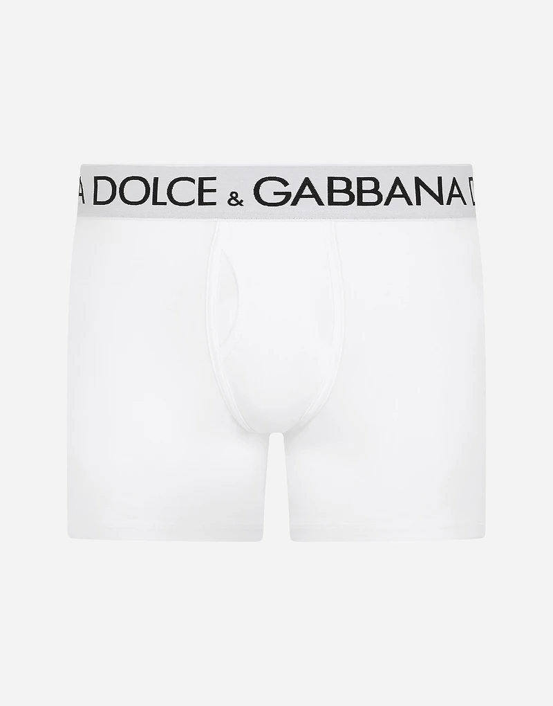 Two-way-stretch cotton jersey long-leg boxers