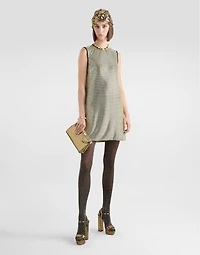 Short crystal mesh dress