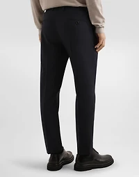 Wool blend trousers