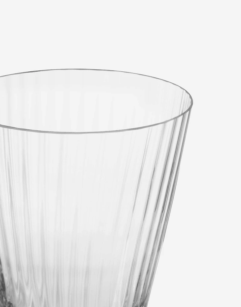 Hand-Blown Murano White Wine Glass