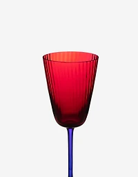 Hand-Blown Murano White Wine Glass