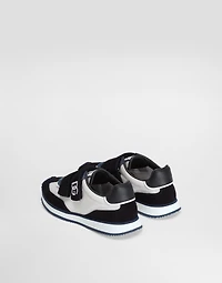 Mesh and suede sneakers