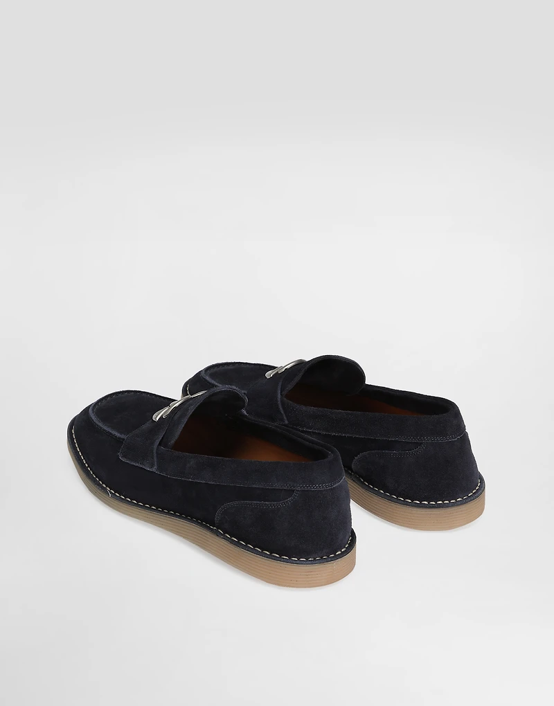 Suede loafers