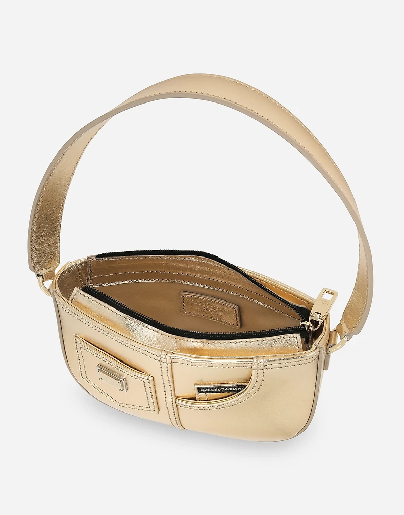 Foiled nappa leather DG Girlie handbag