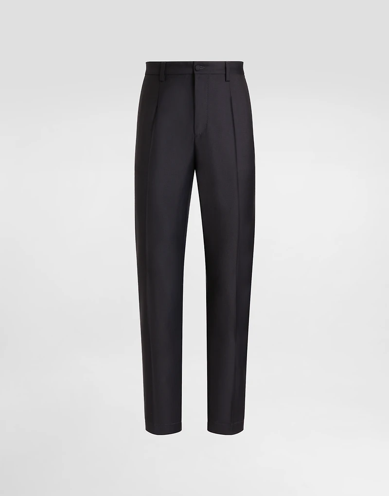 Wool twill trousers