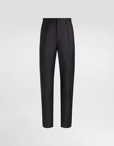 Wool twill trousers