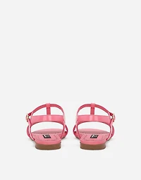 Patent leather sandals