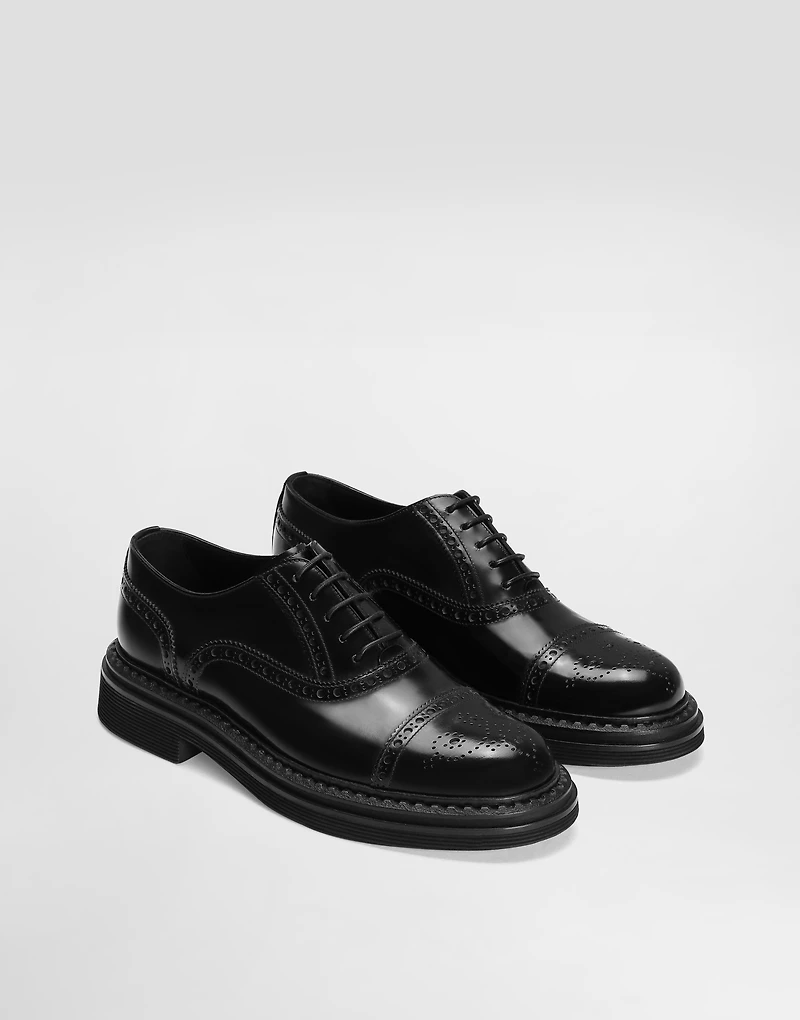 Brushed calfskin Oxfords